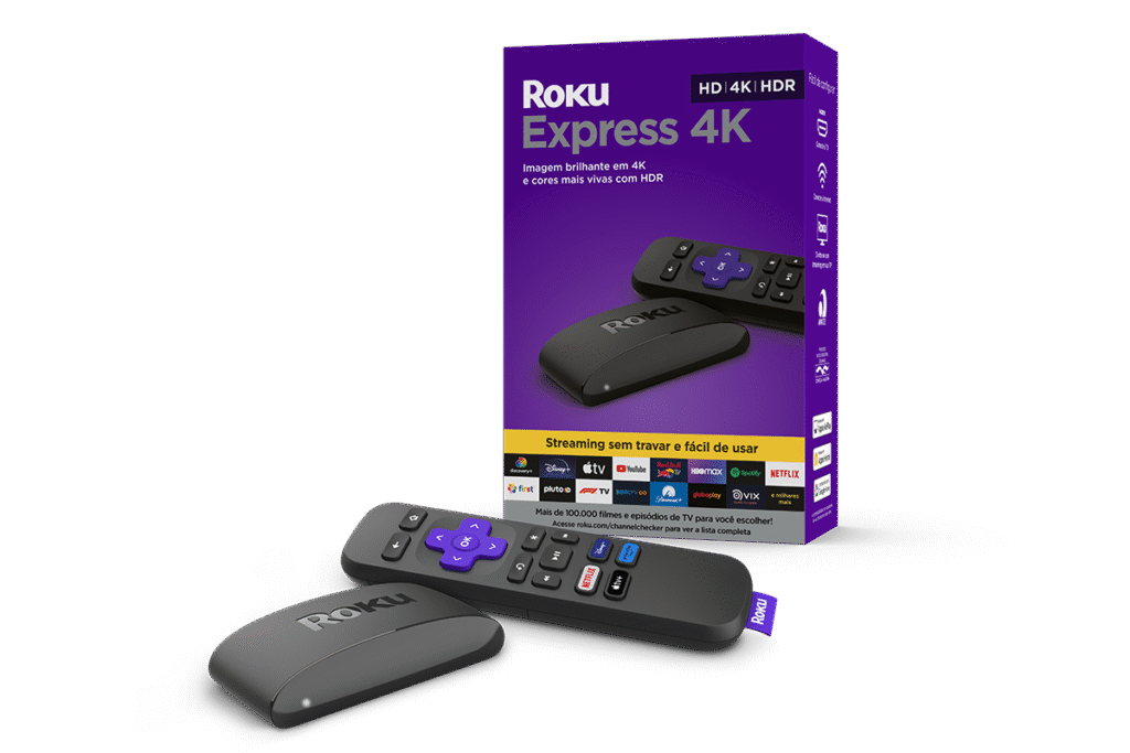 Roku Express 4K: TV inteligente e prática por R$ 279